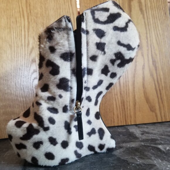 Size 42 Giuseppe Zanotti Lepard Heel-Less Wedge - Picture 13 of 16